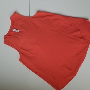 ATHLETA High Neck Long Tank Vibrant Orange Sz Small